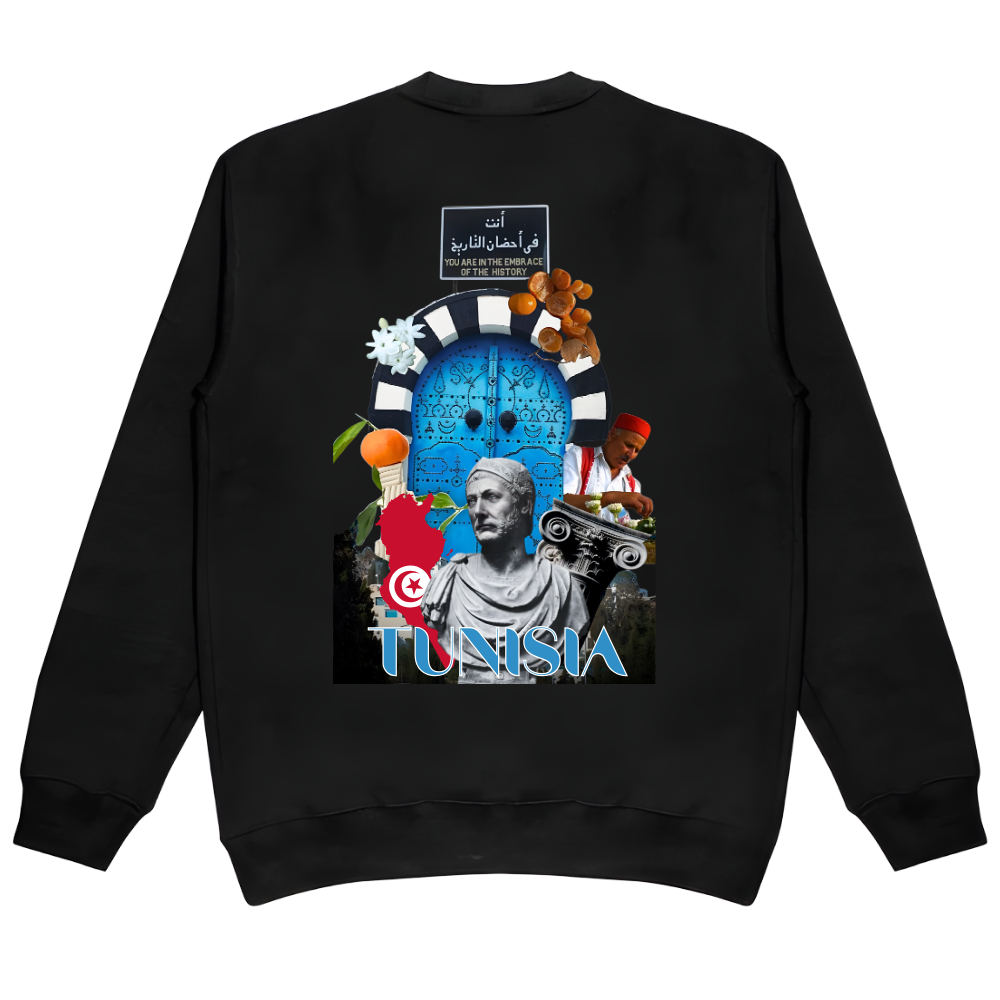 racines | sweatshirt héritage tunisien et identité contemporaine racines | sweatshirt héritage tunisien et identité contemporaine