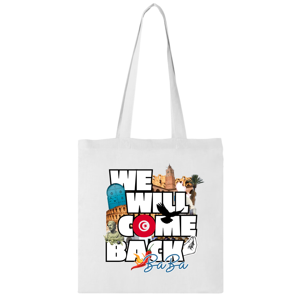 tote bag we will come back | un jour, c’est sûr tote bag we will come back | un jour, c’est sûr